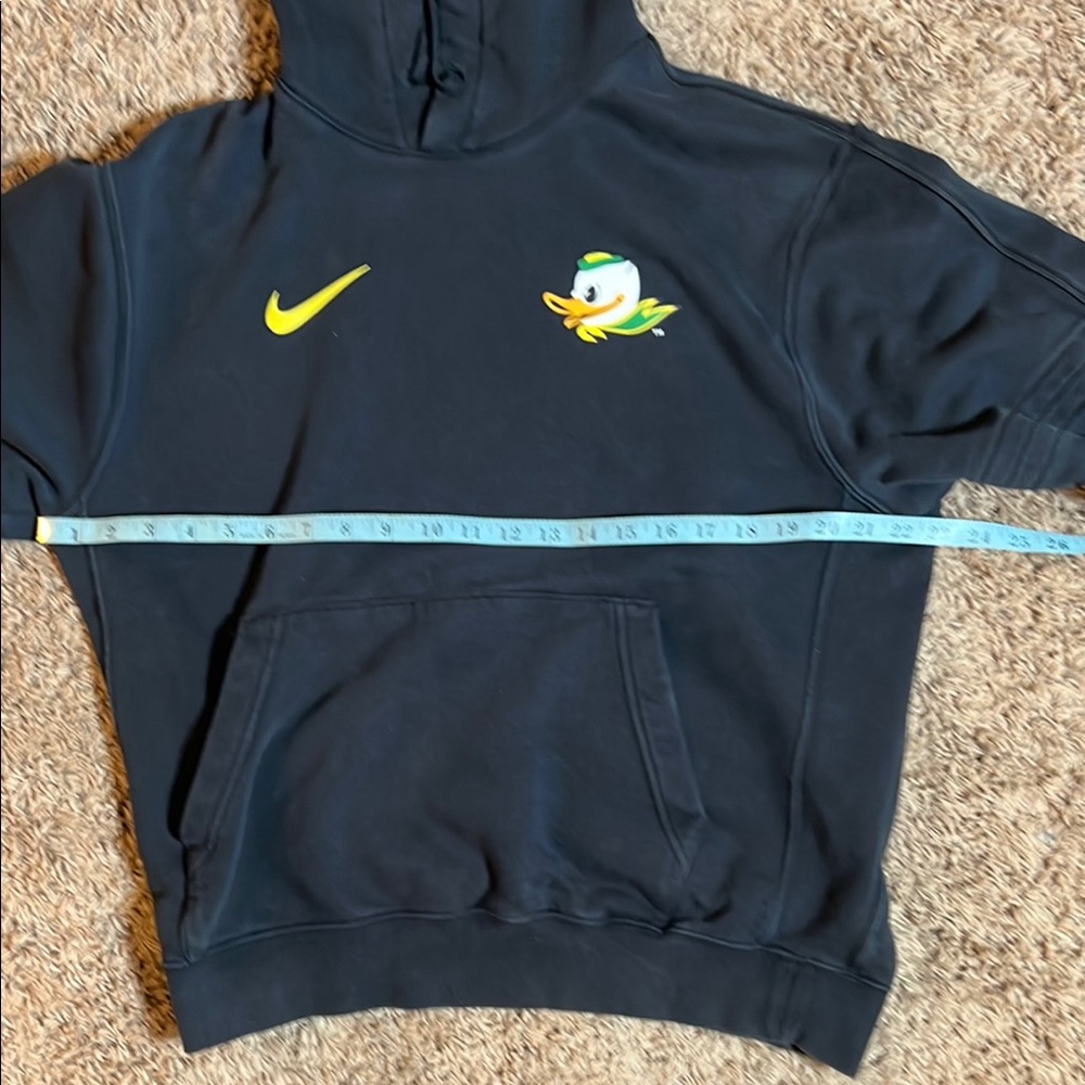 Nike Oregon Ducks Men’s Black and Yellow Sweatshirt Hoodie Size Medium - Picture 8 of 10